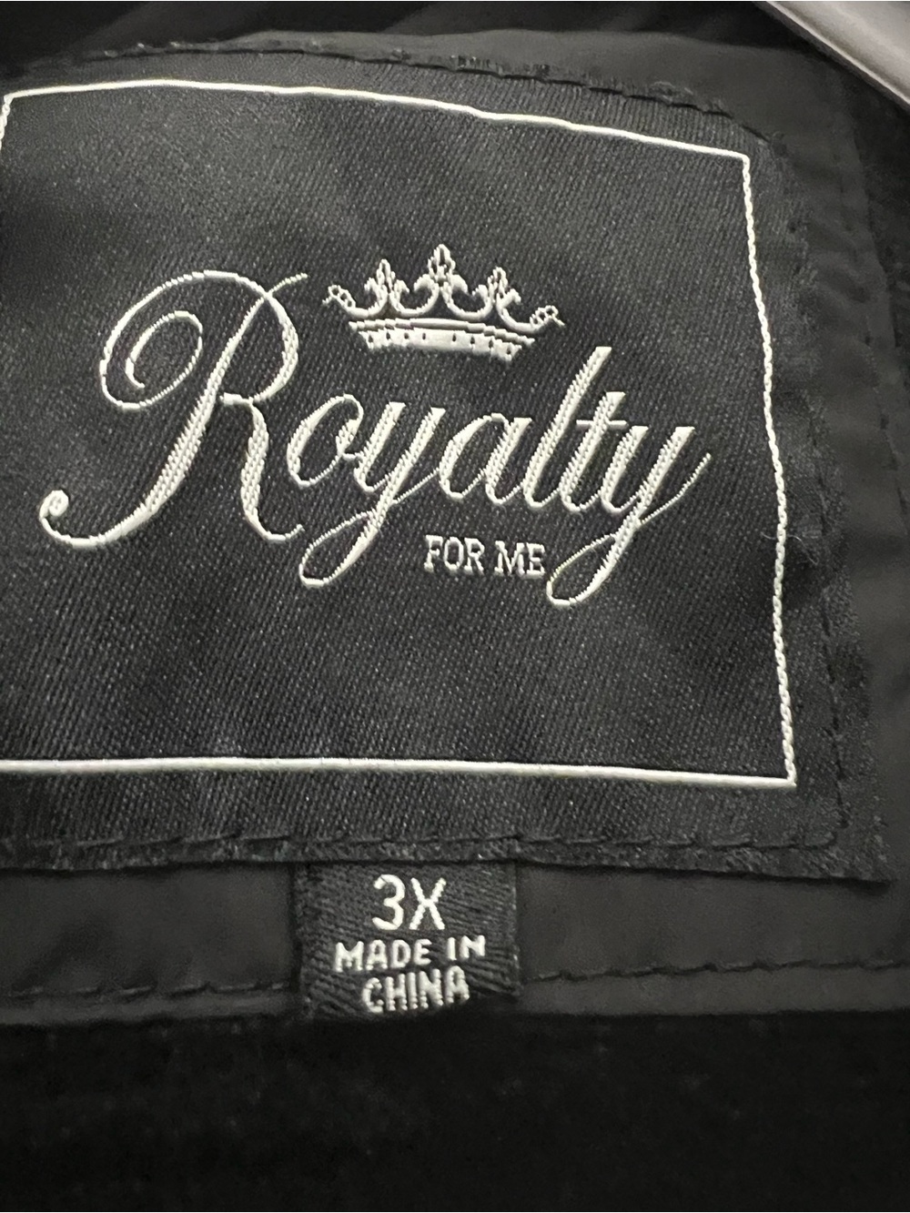 Royalty For Me Quilted Black Hooded Puffer Jacket - Picture 5 of 6